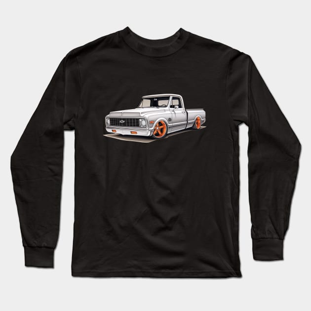 Chevy C-10 Pickup Long Sleeve T-Shirt by difrats